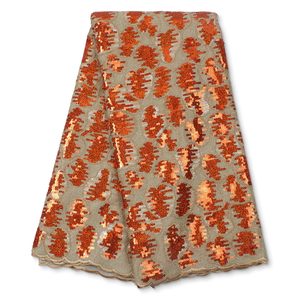 Orange 2021 New Arrival Velvet Tulle Fabric Lace Latest Nigerian Sequin Velvet Fabric 5 Yards Net Lace For Party Dress 4601B
Orange 2021 New Arrival Velvet Tulle Fabric Lace Latest Nigerian Sequin Velvet Fabric 5 Yards Net Lace For Party Dress 4601B