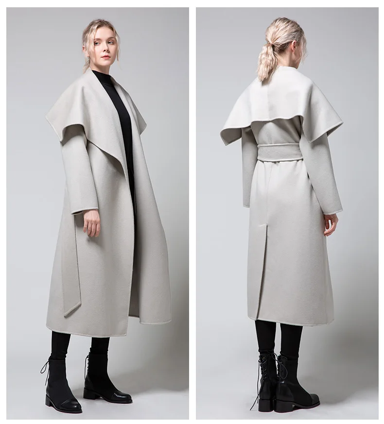 double New high end sided wool cashmere coat long lacing loose popular among female wool cloak cloth coat
double New high end sided wool cashmere coat long lacing loose popular among female wool cloak cloth coat