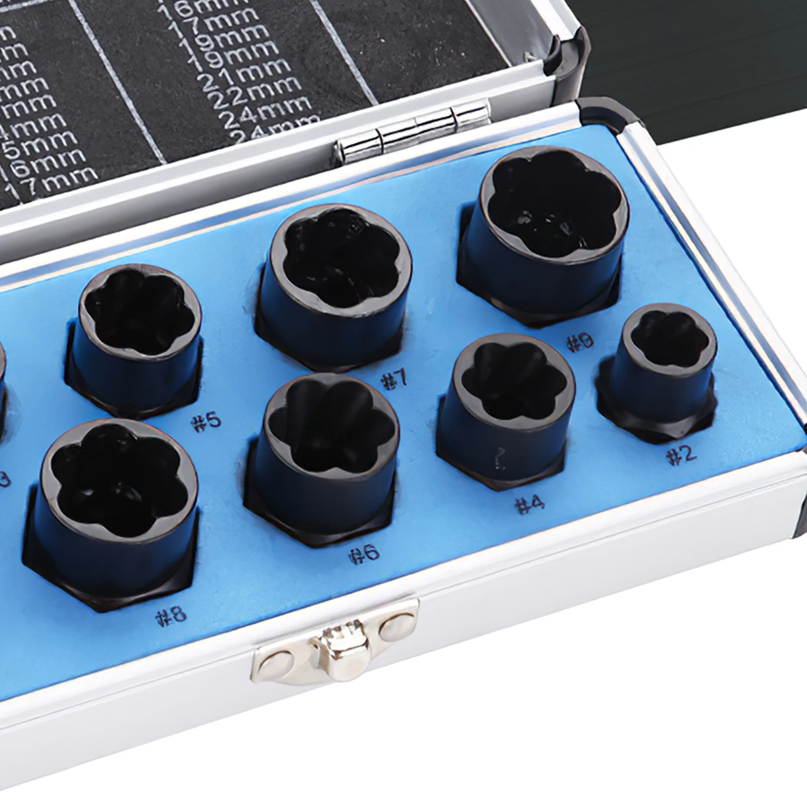 10pcs 9-19mm Damaged Nut Bolt Remover Kit Stud Extractor Broken Bolt Screw Remover Hand Tools Set Threading Tools Portable
10pcs 9-19mm Damaged Nut Bolt Remover Kit Stud Extractor Broken Bolt Screw Remover Hand Tools Set Threading Tools Portable