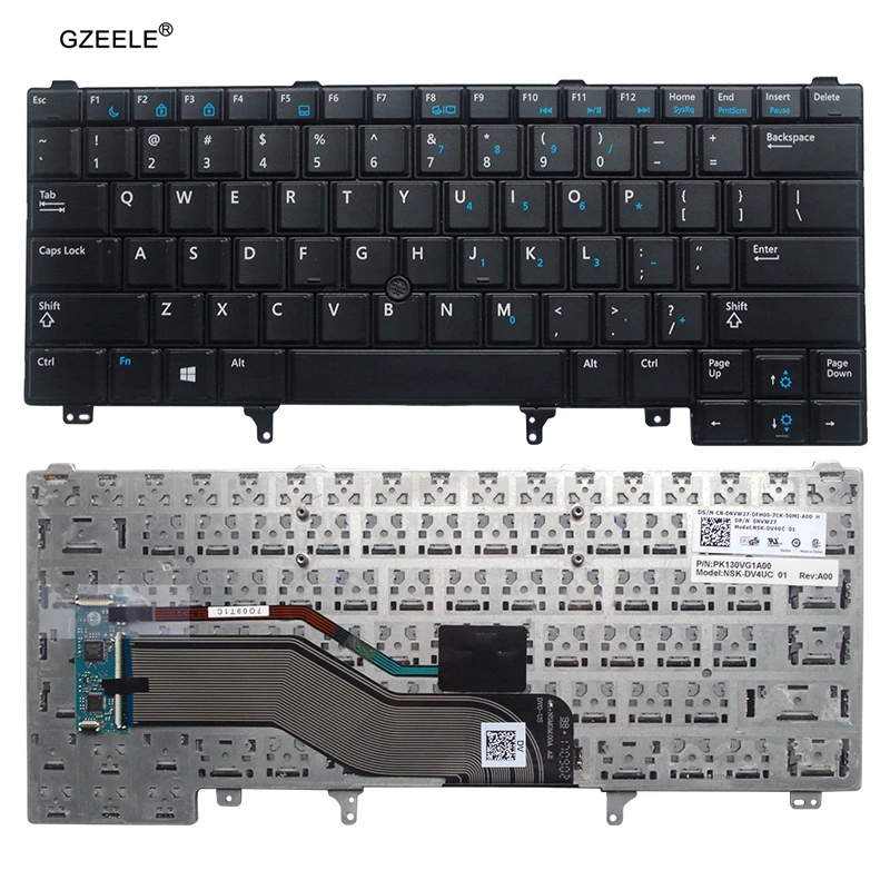 GZEELE новая английская клавиатура для ноутбука DELL E6420 E5420 E5430 E6220 E6320 E6330 E6430 US с