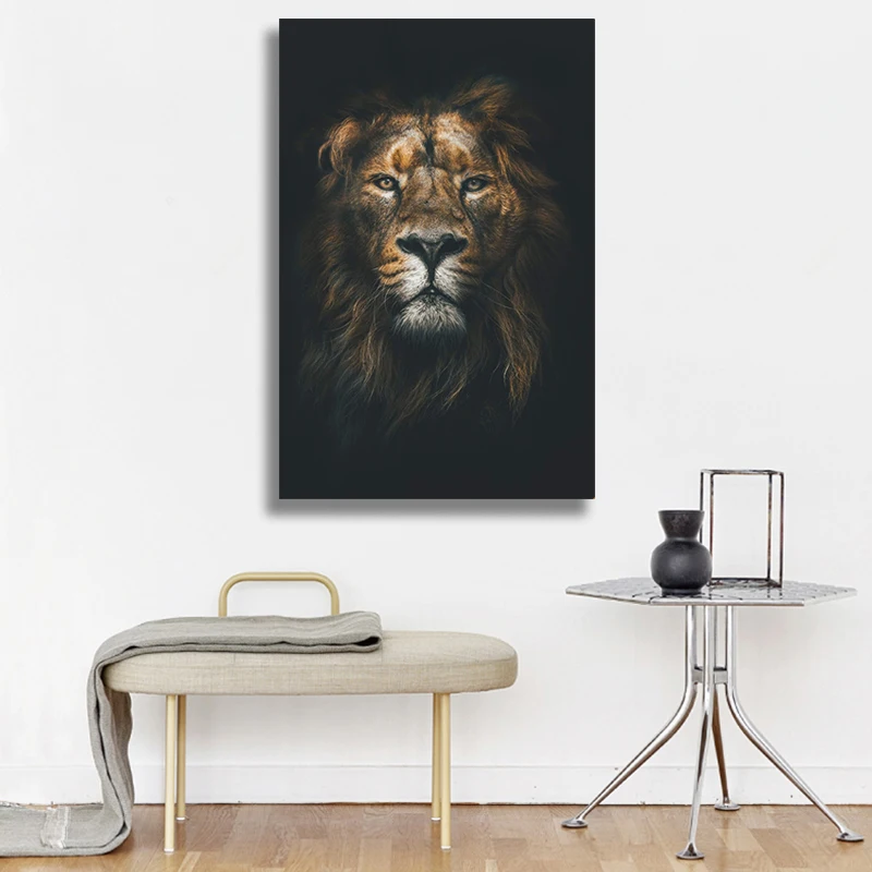 Wild Animal Lion Head Canvas Art Painting Posters and Prints Cuadros Wall Art Picture for Living Room Home Decor
Wild Animal Lion Head Canvas Art Painting Posters and Prints Cuadros Wall Art Picture for Living Room Home Decor