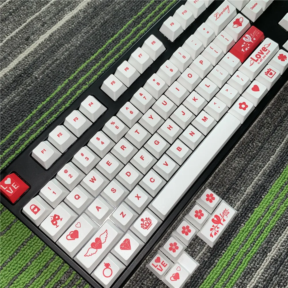 Любовь PBT Keycap полный набор краситель подкровать механическая клавиатура ключ