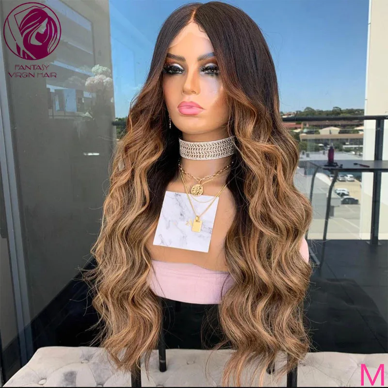 

Human Hair Loose Wave Wig 13x4/13x6 Lace Front Wig Ombre Black Blonde Highlights Color Peruvian REmy Hair 150% 180% Preplucked