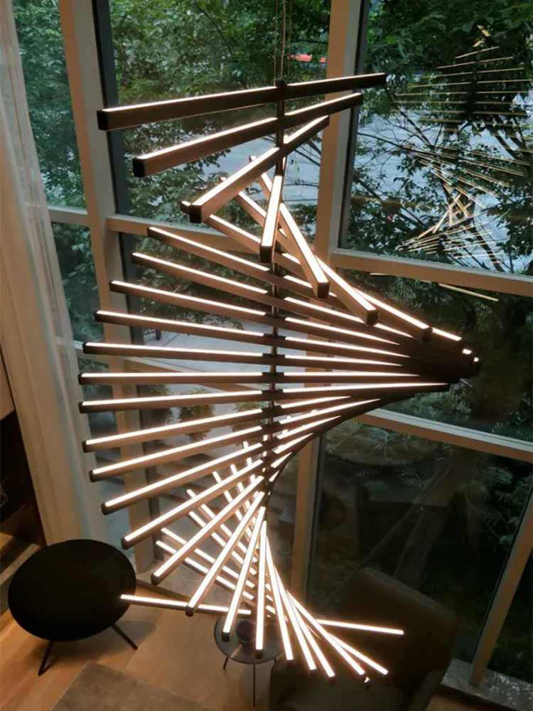 Black LED Staircase Chandelier Modern Living Room For Dining Room Kitchen Island Table Hanging Lamp Nordic Loft Gloss Fixtures
Black LED Staircase Chandelier Modern Living Room For Dining Room Kitchen Island Table Hanging Lamp Nordic Loft Gloss Fixtures