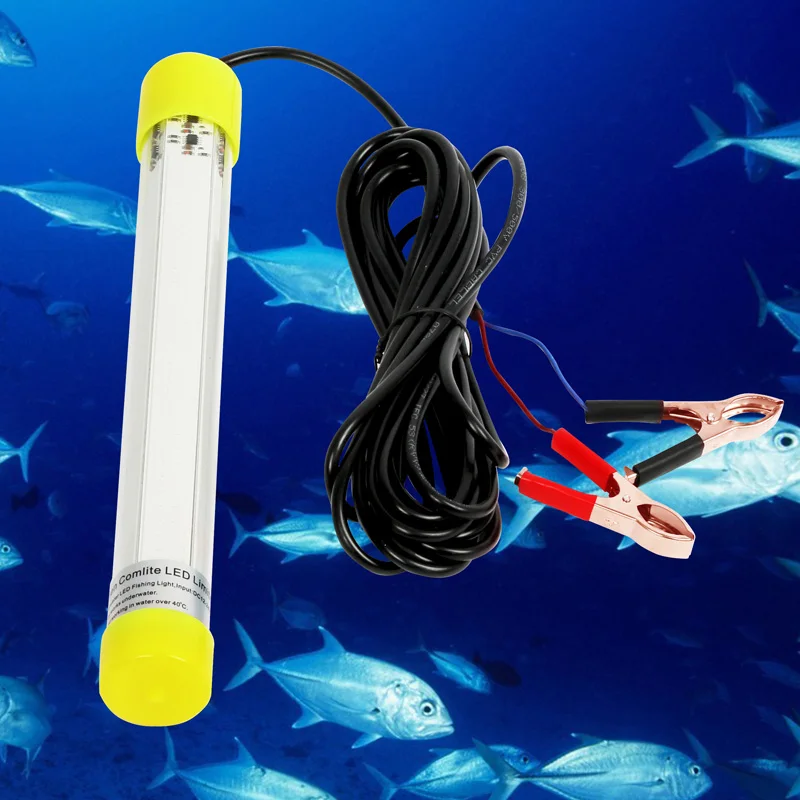 

AC110v-240v DC12v 60W COB LED Deep Drop Underwater Fishing Squid Fishing Bait Luminous Lure for Attracting Fish