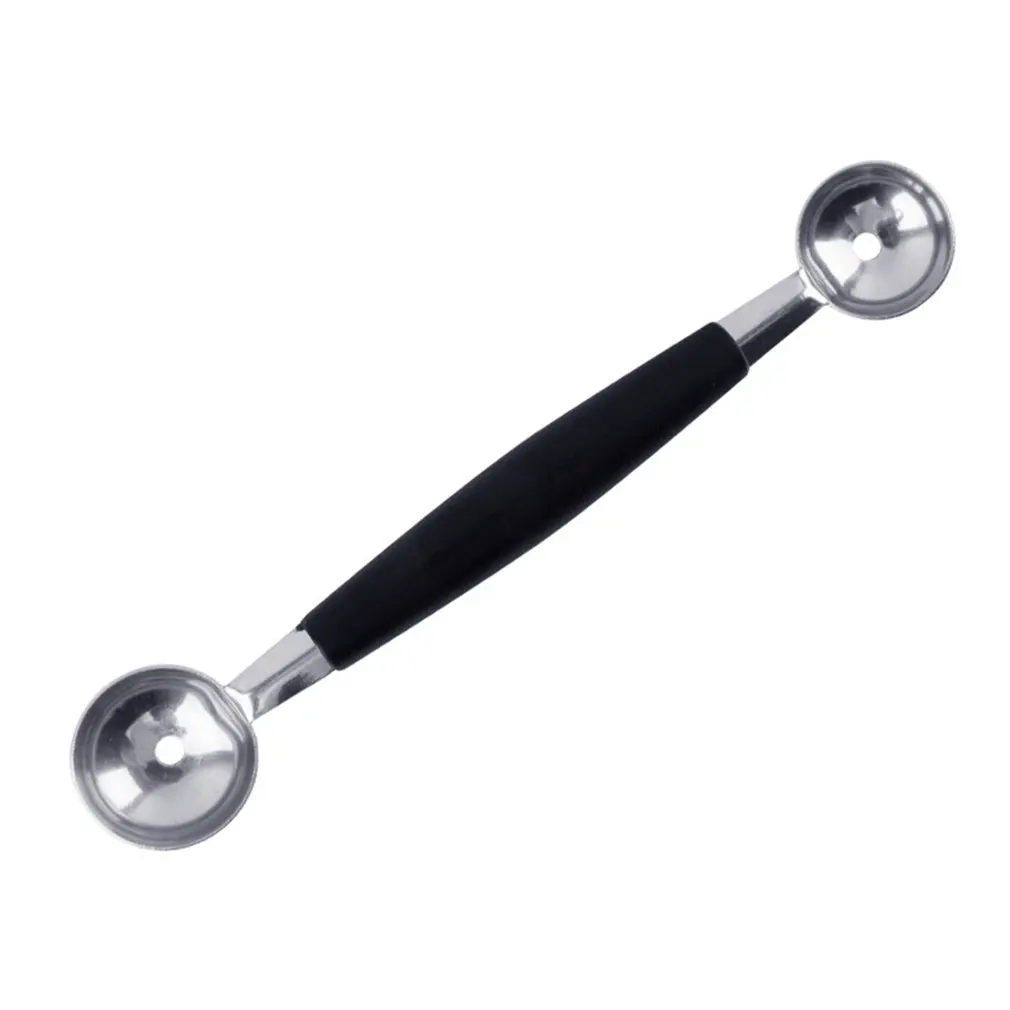 Multifunctional Double-headed Fruit Spoon Stainless Steel Watermelon Ball Digger Ice Cream Spoon Round Pulp Pitaya Ball Digger 
Multifunctional Double-headed Fruit Spoon Stainless Steel Watermelon Ball Digger Ice Cream Spoon Round Pulp Pitaya Ball Digger