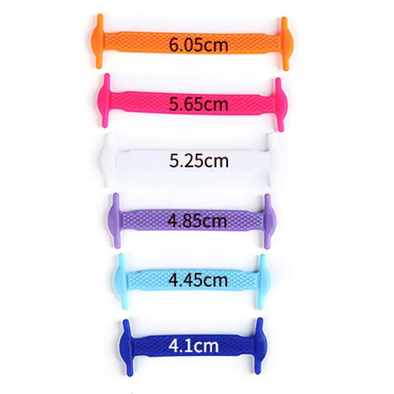 12Pcs Kids Elastic Silicone Shoelaces No Tie Candy Color Shoe String 4.1-6.05cm N7MF 
12Pcs Kids Elastic Silicone Shoelaces No Tie Candy Color Shoe String 4.1-6.05cm N7MF