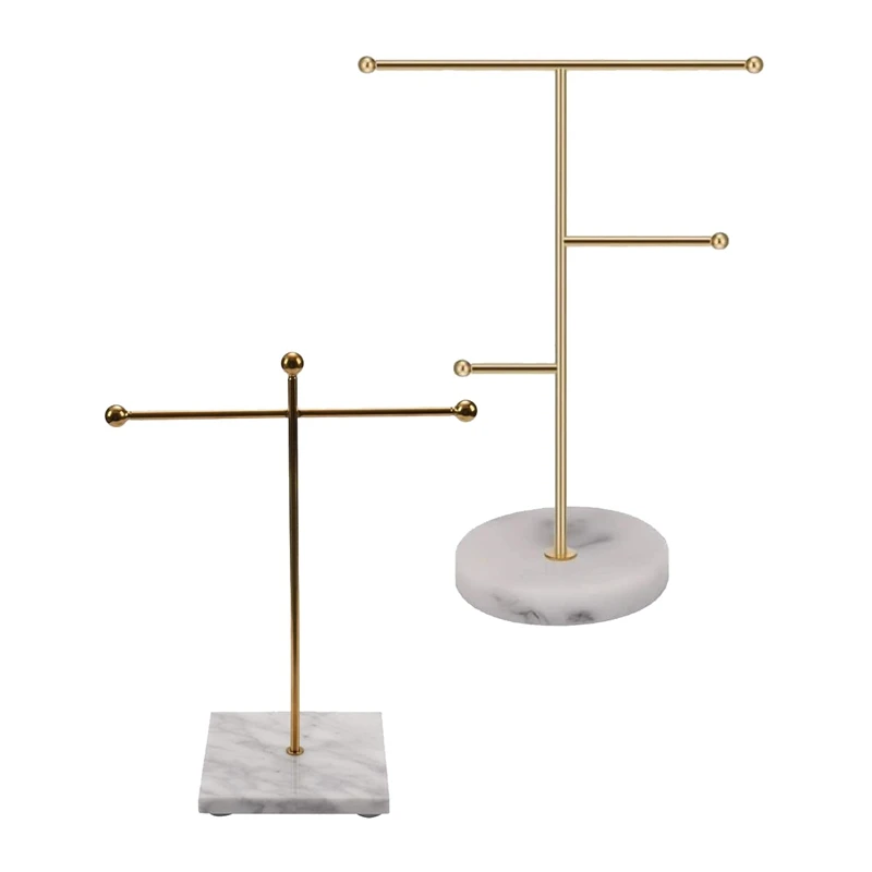 Kili 2Pcs Marble Gold Support Rod Jewelry Necklace Stand Display Stand Ring Earring Storage Rack Bracelet Stand
Kili 2Pcs Marble Gold Support Rod Jewelry Necklace Stand Display Stand Ring Earring Storage Rack Bracelet Stand