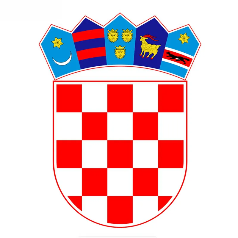 Coat of Arms of Croatia Car Sticker Vinyl Auto Accessories Car Window Car Styling Decal PVC 16x12cm Cover Scratches Waterproof
Coat of Arms of Croatia Car Sticker Vinyl Auto Accessories Car Window Car Styling Decal PVC 16x12cm Cover Scratches Waterproof