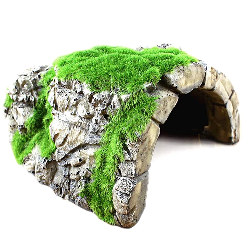 Reptile Caves, Fish Hideouts in Sanctuary, Resting Natural Caves with Artificial Moss, Suitable for Crayfish 
Reptile Caves, Fish Hideouts in Sanctuary, Resting Natural Caves with Artificial Moss, Suitable for Crayfish