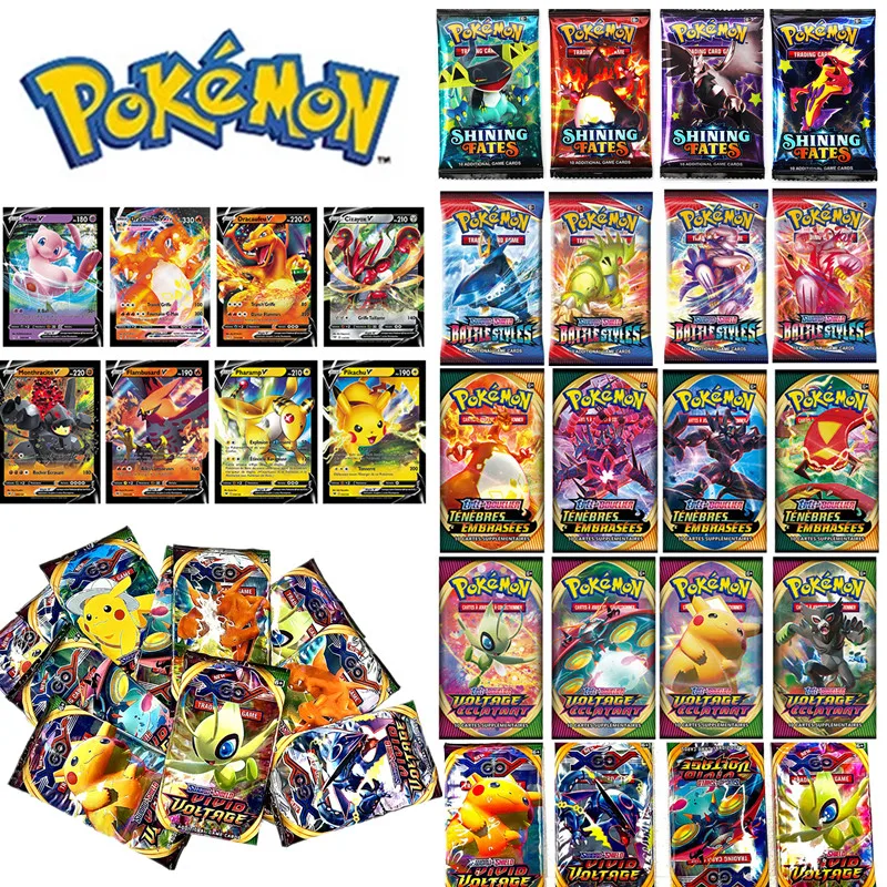 9 Pcs Pokemon No Repeat MEGA Shining Cards Game Collection Battle Carte Trading Cards French Version V MAX TRAINER Kids Toy
9 Pcs Pokemon No Repeat MEGA Shining Cards Game Collection Battle Carte Trading Cards French Version V MAX TRAINER Kids Toy