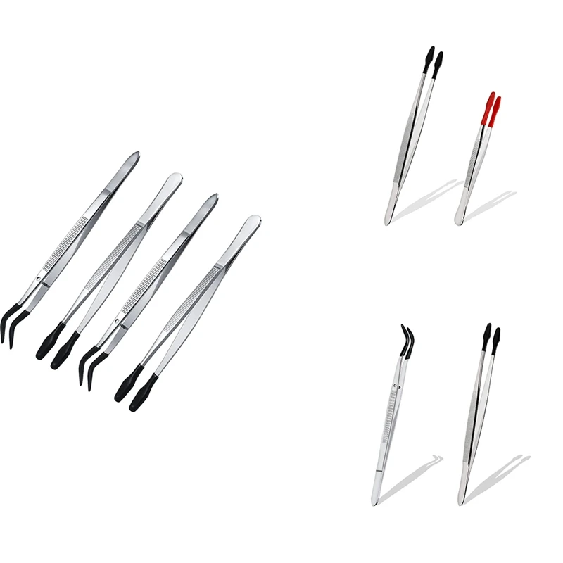 Retail Rubber Tip Tweezers Set for Craft Laboratory Industrial Hobby Tweezers Pliers Jewelry Stamp Plastic Box 12/15cm
Retail Rubber Tip Tweezers Set for Craft Laboratory Industrial Hobby Tweezers Pliers Jewelry Stamp Plastic Box 12/15cm