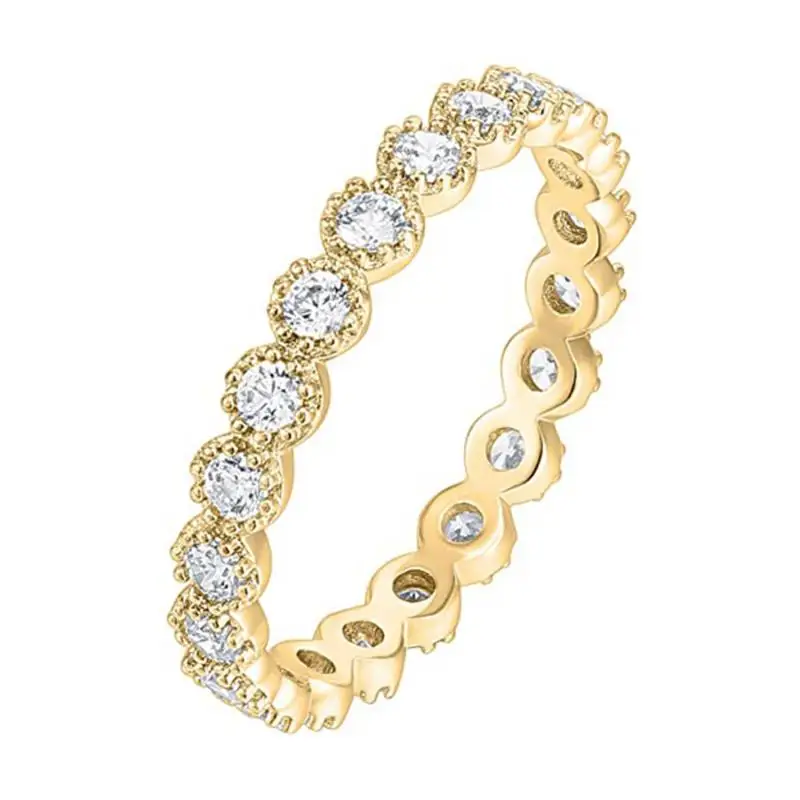 Surflove Zircon Stacking Ladies Ring Gold-Plated Fashion Trend New Product Ring Party Engagement Wedding Banquet Event Jewelry
Surflove Zircon Stacking Ladies Ring Gold-Plated Fashion Trend New Product Ring Party Engagement Wedding Banquet Event Jewelry