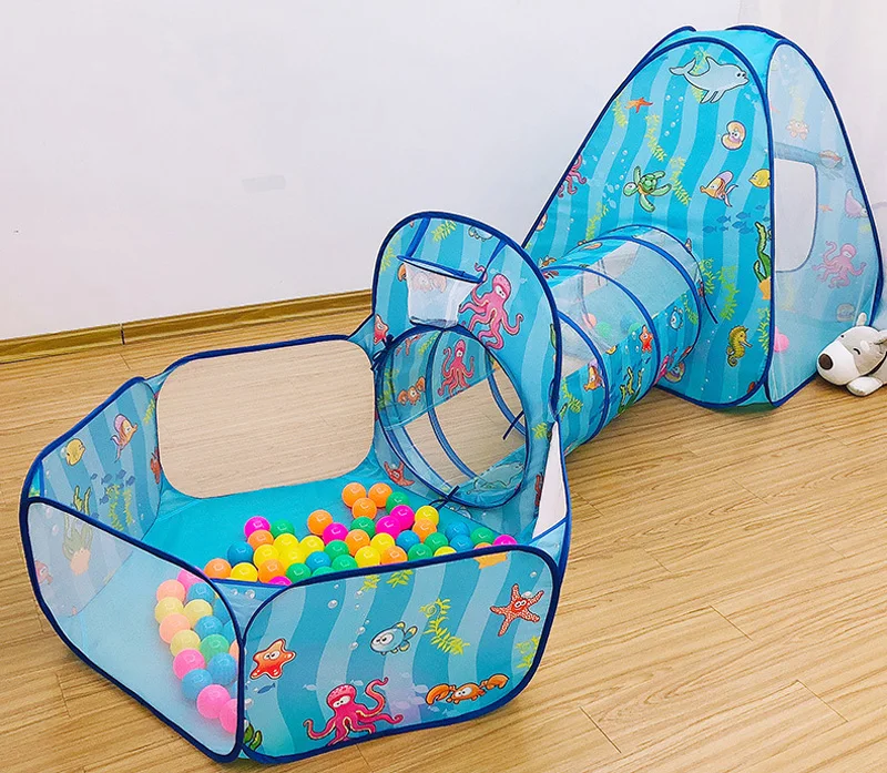 Kids toy 3 in 1 Ocean Shuttle Toy Tent Tunnel Waterproof Baby Playhouse Kids Tent Tunnel Toys for Children Three-piece Ball Pool
Kids toy 3 in 1 Ocean Shuttle Toy Tent Tunnel Waterproof Baby Playhouse Kids Tent Tunnel Toys for Children Three-piece Ball Pool