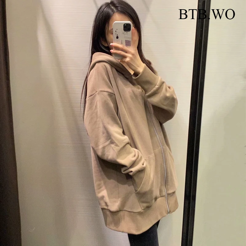 BTB.WO Women 2021 Solid Casual Za Hooded Pullover Sweatshirt Zipper Up Long Sleeve Female Pullovers Chic Tops Plus Size 
BTB.WO Women 2021 Solid Casual Za Hooded Pullover Sweatshirt Zipper Up Long Sleeve Female Pullovers Chic Tops Plus Size