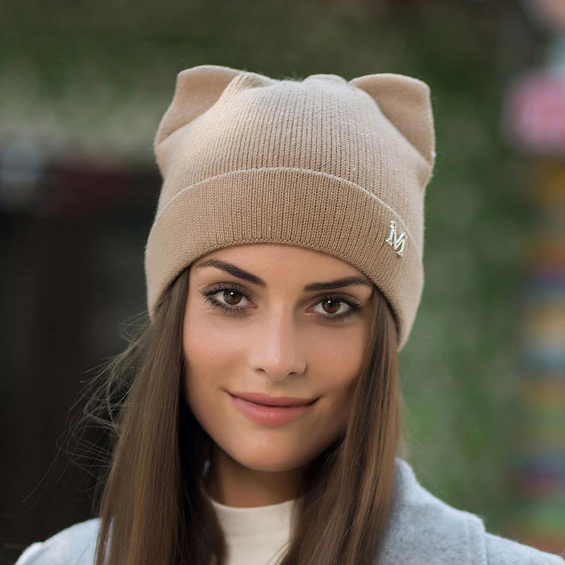 Autumn Winter Wool Knitted Hat Outdoor Warm All-match Woolen Cat Earmuffs Head Women Cap Windproof Ear Protection Accessories
Autumn Winter Wool Knitted Hat Outdoor Warm All-match Woolen Cat Earmuffs Head Women Cap Windproof Ear Protection Accessories