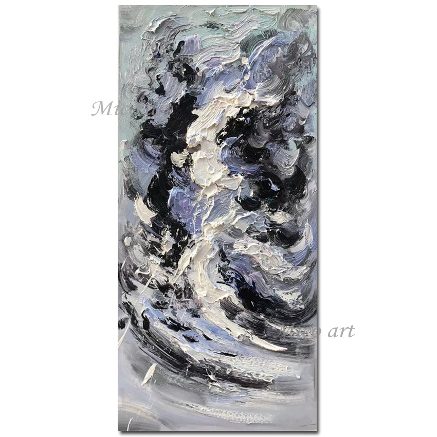 

Abstract Palette Knife Heavy Texture 3D Thick Acrylic Canvas Art Hand Painted Oil Painting Canvas Wall Art Unframed Canvas Craft