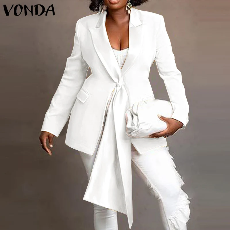 VONDA 3 Colors Women Autumn Solid Color Pleated Long Sleeve Suit Blazers Casual Lapel Collar Button Up Coats With Pockets Female
VONDA 3 Colors Women Autumn Solid Color Pleated Long Sleeve Suit Blazers Casual Lapel Collar Button Up Coats With Pockets Female