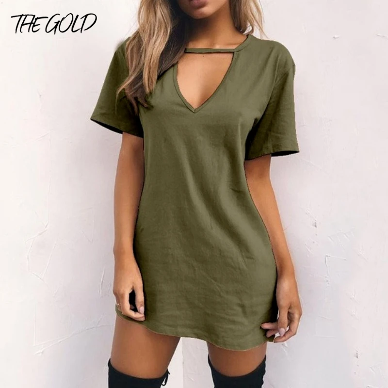 Women T-shirt Dress Summer Hollow Out Deep V-neck Dresses Mini T-Shirt Dress Short Sleeve Female Casual Sexy Solid Dress Vestido
Women T-shirt Dress Summer Hollow Out Deep V-neck Dresses Mini T-Shirt Dress Short Sleeve Female Casual Sexy Solid Dress Vestido