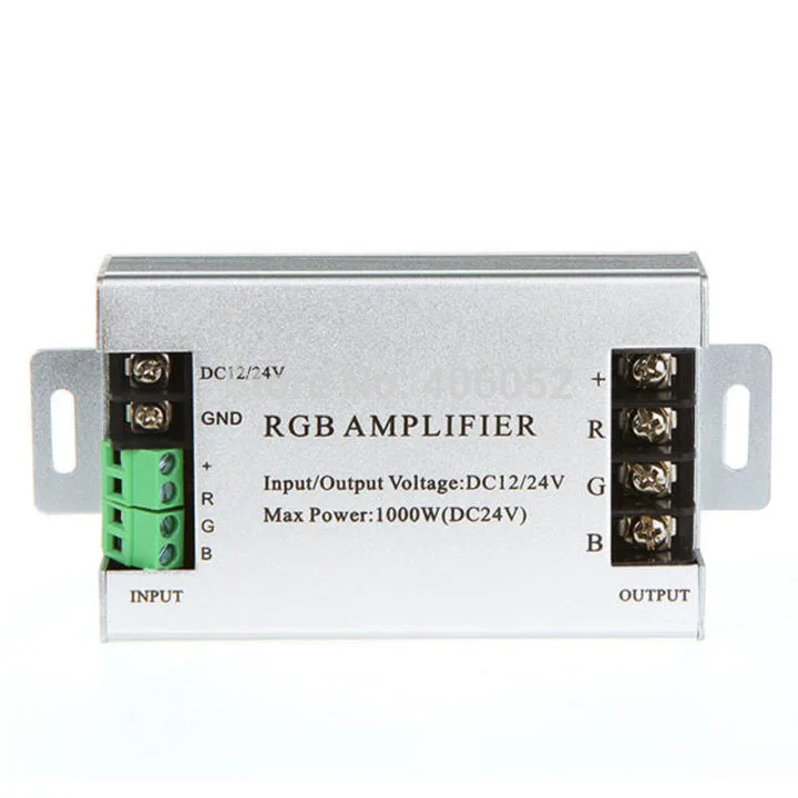 LED RGB Amplifier Controller ;DC12-24V Input, 12A Current Used For 3528&5050 SMD RGB LED Strip Light
LED RGB Amplifier Controller ;DC12-24V Input, 12A Current Used For 3528&5050 SMD RGB LED Strip Light