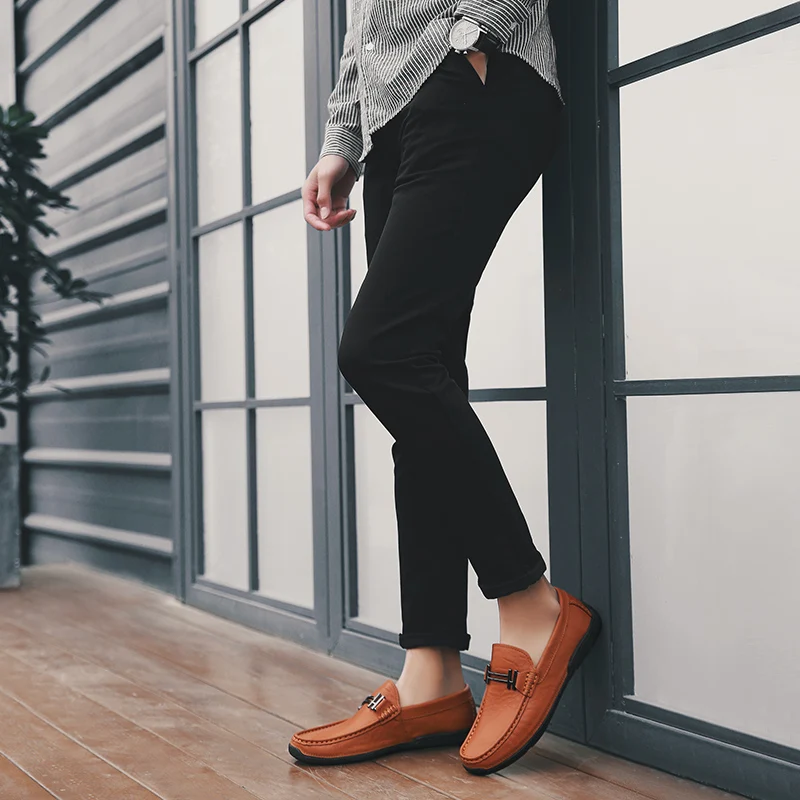 Men Casual Natural Leather Shoes Designer Shoe Brand Footwear Outdoor Shoes Male High Quality Breathable Classic Cowhide Loafers
Men Casual Natural Leather Shoes Designer Shoe Brand Footwear Outdoor Shoes Male High Quality Breathable Classic Cowhide Loafers