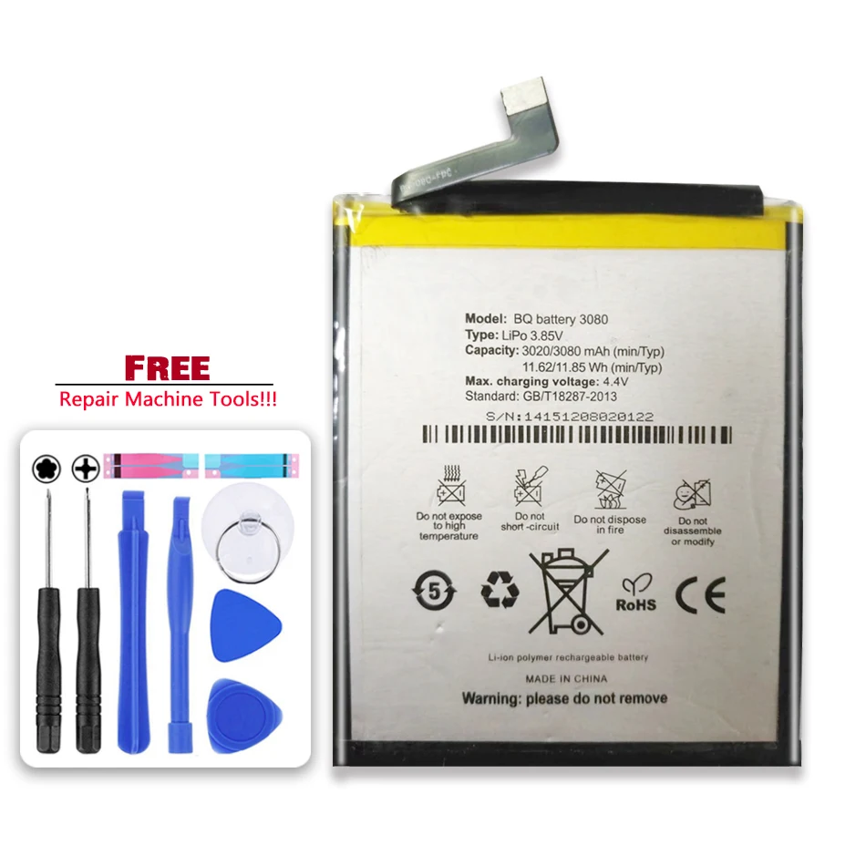 Новый аккумулятор 3080 мАч для BQ Aquaris U plus Lite Bateria 
Новый аккумулятор 3080 мАч для BQ Aquaris U plus Lite Bateria