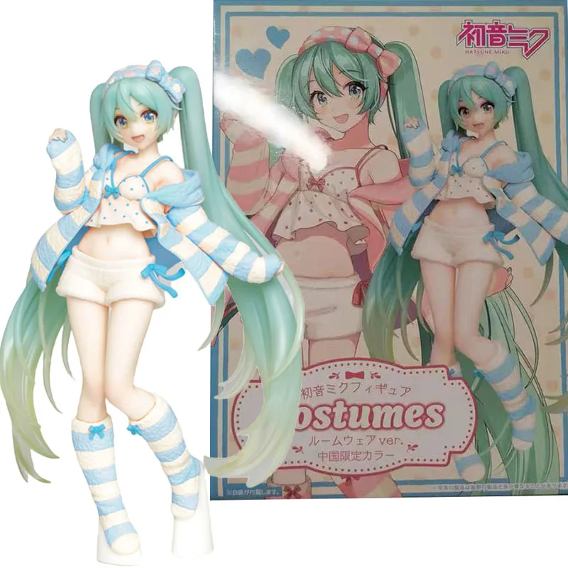 TAITO Anime Doll Hatsune Miku Room Homewear Pink/Blue Pajamas PVC Action Figure Collection Decoration Model Kids Toys For Boys
TAITO Anime Doll Hatsune Miku Room Homewear Pink/Blue Pajamas PVC Action Figure Collection Decoration Model Kids Toys For Boys