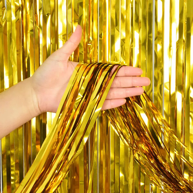 2Pack Metallic Foil Tinsel Fringe Curtain Birthday Wedding Bachelorette Party Decoration Adult Anniversary Photography Backdrop
2Pack Metallic Foil Tinsel Fringe Curtain Birthday Wedding Bachelorette Party Decoration Adult Anniversary Photography Backdrop