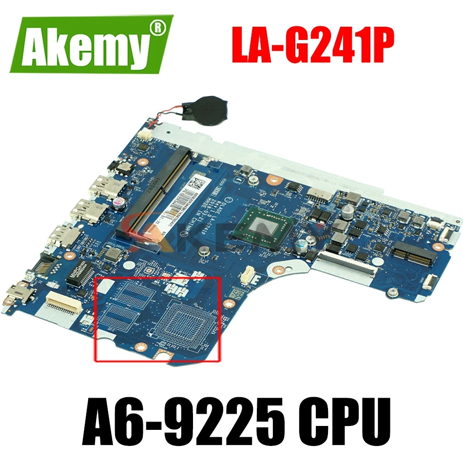 

DLADE/ELAV4/V5 LA-G241P Mainboard For Lenovo 130-15AST Laptop motherboard FRU: 5B20R34439 With A6-9225 CPU 100% fully tested