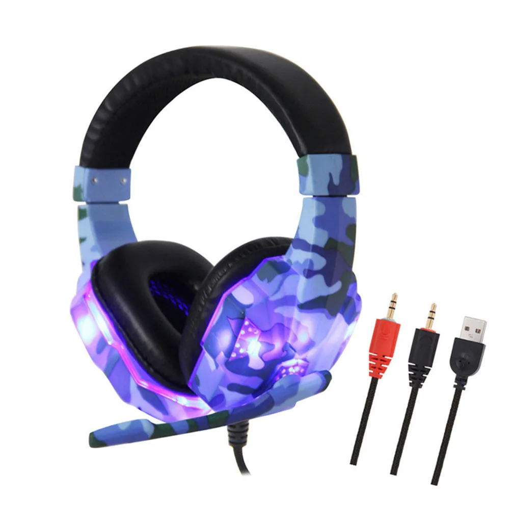 3.5mm USB Gaming Headset with Microphone LED Light Gaming Headphone for Computer PC VDX99
3.5mm USB Gaming Headset with Microphone LED Light Gaming Headphone for Computer PC VDX99