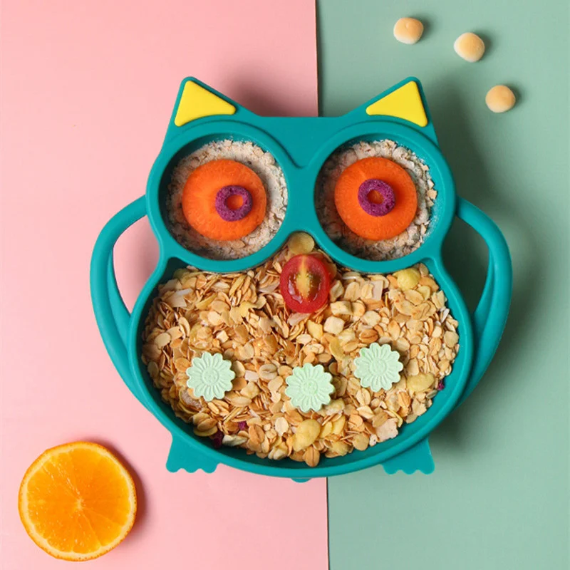 Baby Feeding Tableware BPA Free Cartoon Owl Integrated Food Bowl Baby Food Supplement Eating Learning Bowl Non-slip Bowl
Baby Feeding Tableware BPA Free Cartoon Owl Integrated Food Bowl Baby Food Supplement Eating Learning Bowl Non-slip Bowl