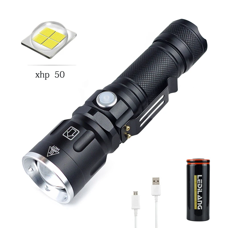 Мощный светодиодный фонарик XHP50, светодиодный фонарик с зарядкой от USB, фонарь с фокусировкой, 5 режимов, фонарь с аккумулятором 18650/26650
Мощный светодиодный фонарик XHP50, светодиодный фонарик с зарядкой от USB, фонарь с фокусировкой, 5 режимов, фонарь с аккумулятором 18650/26650