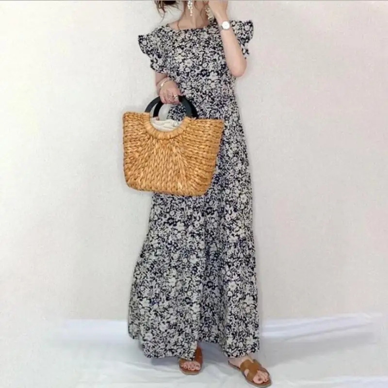2022Summer New Arrival Retro Floral Loose Slim Casual Round Neck Western Style all-match Women Short sleeved Dress Free Shipping
2022Summer New Arrival Retro Floral Loose Slim Casual Round Neck Western Style all-match Women Short sleeved Dress Free Shipping