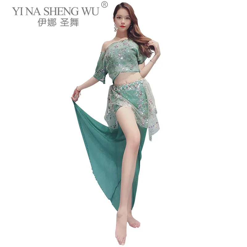 Belly Dance Set Women Long Skirt Sequins Practice Clothes Female Adult Elegant Exercise Top Oriental Dancing Profession Clothes
Belly Dance Set Women Long Skirt Sequins Practice Clothes Female Adult Elegant Exercise Top Oriental Dancing Profession Clothes