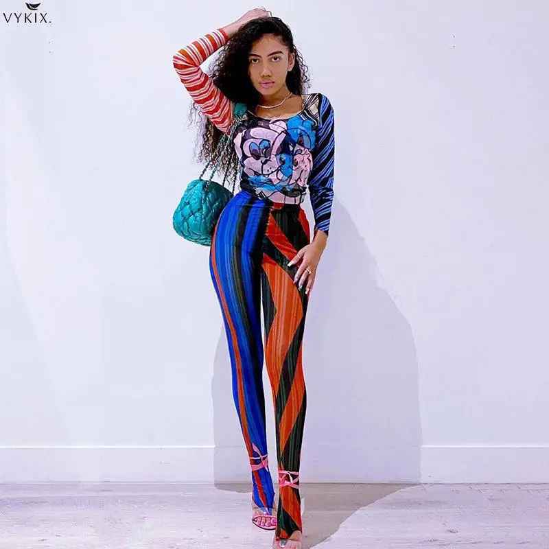 Cheap Colorful Stripe Print Women High Waist Leggings Streetwear Sportswear Fitness 2021 Autumn Winter Woman Clothes Bottoms New
Cheap Colorful Stripe Print Women High Waist Leggings Streetwear Sportswear Fitness 2021 Autumn Winter Woman Clothes Bottoms New