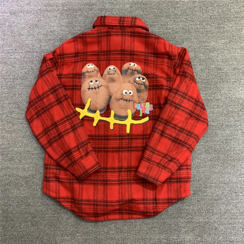 21SS new top hip-hop Red Plaid Travis Scott Cactus FLANNEL JACKET shirt Men Women Woolen shirt jacket plaid Wool Jersey Coats
21SS new top hip-hop Red Plaid Travis Scott Cactus FLANNEL JACKET shirt Men Women Woolen shirt jacket plaid Wool Jersey Coats
