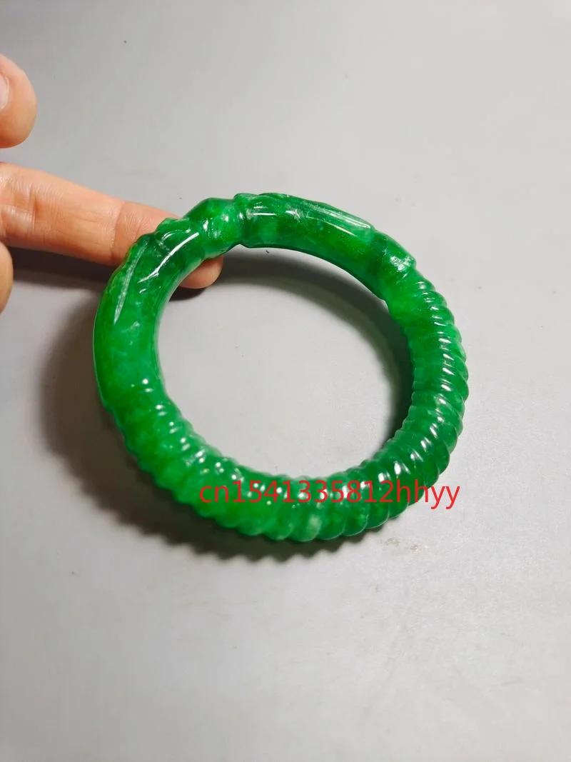 Hot Selling Natural Full Green Old Jadeite Double Dragon Bracelet Charm Jewellery Bracelet for Women Men Fashion Accessories
Hot Selling Natural Full Green Old Jadeite Double Dragon Bracelet Charm Jewellery Bracelet for Women Men Fashion Accessories