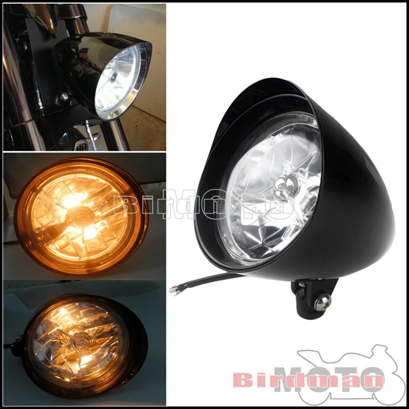 Universal 5.75" Motorcycle Retro Headlight H4 Bulb Headlamp Hi/Lo Beam Light For Harley Sportster Dyna Softail Chopper Bobber
Universal 5.75" Motorcycle Retro Headlight H4 Bulb Headlamp Hi/Lo Beam Light For Harley Sportster Dyna Softail Chopper Bobber