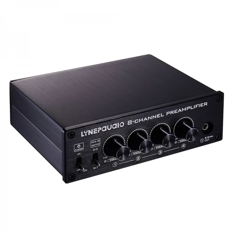 2 Вход & 8 Выход RCA 3,5 мм Порты B981 8-канальный предусилитель аудио компонентов усилитель
2 Вход & 8 Выход RCA 3,5 мм Порты B981 8-канальный предусилитель аудио компонентов усилитель