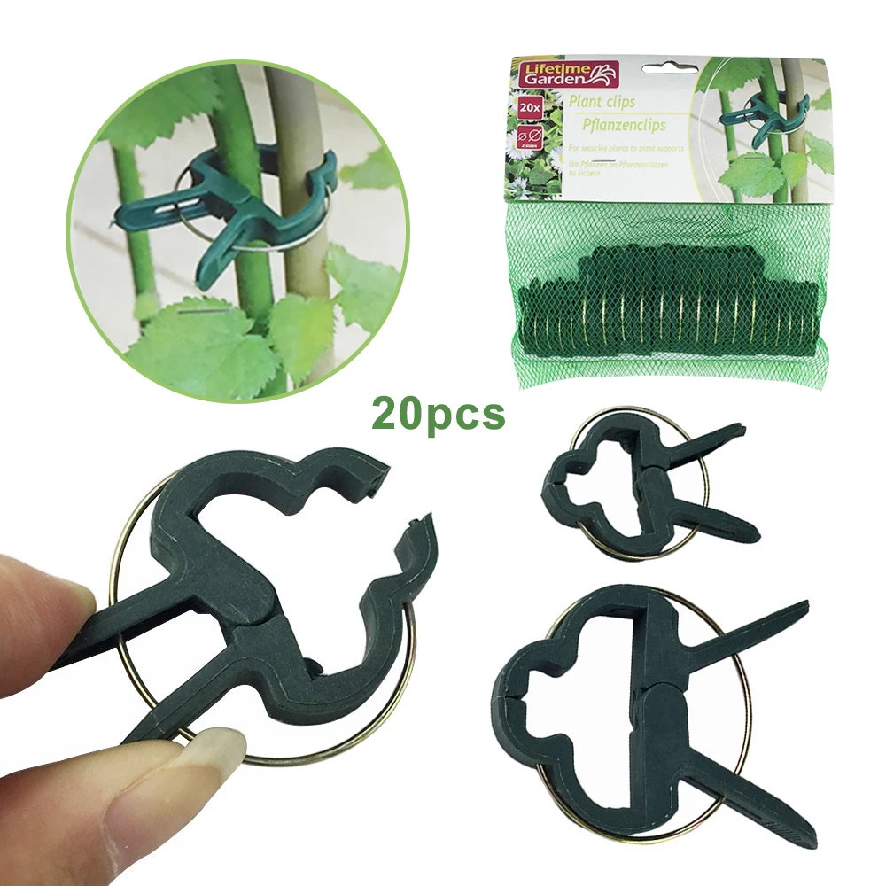20pcs Garden Plant Clips Tomato Tie Stem Orchid Support Weatherproof Grow Training Fixed Clip Vines Grape Greenhouse Vegetables
20pcs Garden Plant Clips Tomato Tie Stem Orchid Support Weatherproof Grow Training Fixed Clip Vines Grape Greenhouse Vegetables