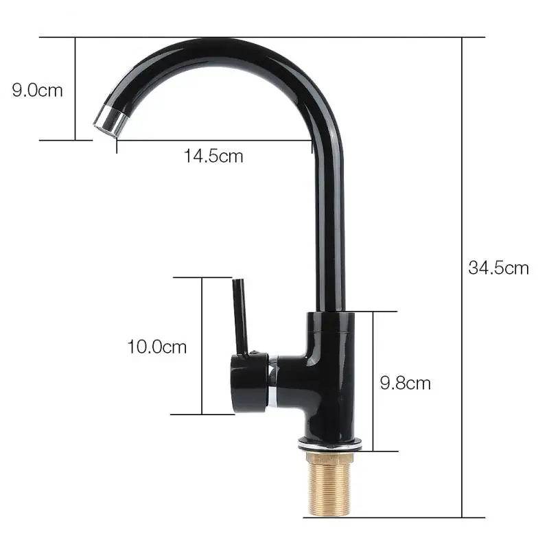 Polishing Black Kitchen Faucet Hot And Cold Control Sink Faucet Home Single Handle Mixer Tap 360 Rotation Shower Faucet Fixtures 
Polishing Black Kitchen Faucet Hot And Cold Control Sink Faucet Home Single Handle Mixer Tap 360 Rotation Shower Faucet Fixtures