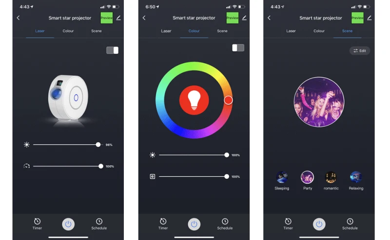 LED Projector Light Star Night Light Projector Light Music Starry Water Wave Projector Light Sleeping Bedside Lamp APP Control
LED Projector Light Star Night Light Projector Light Music Starry Water Wave Projector Light Sleeping Bedside Lamp APP Control