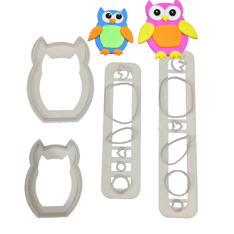 4Pcs Owl Penguin Animal Shape Chocolate Fondant Biscuits Mold Cake Decorating Cookie Fudge Cutter Baking Gumpastes Kitchen Tools
4Pcs Owl Penguin Animal Shape Chocolate Fondant Biscuits Mold Cake Decorating Cookie Fudge Cutter Baking Gumpastes Kitchen Tools