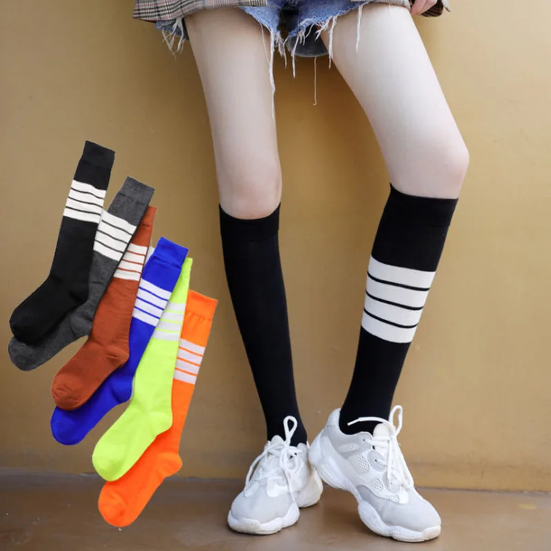 Fashion Stripe Stockings Women Cotton Medias Running Knee High Long Sport Socks New Spring Summer Socks Women
Fashion Stripe Stockings Women Cotton Medias Running Knee High Long Sport Socks New Spring Summer Socks Women