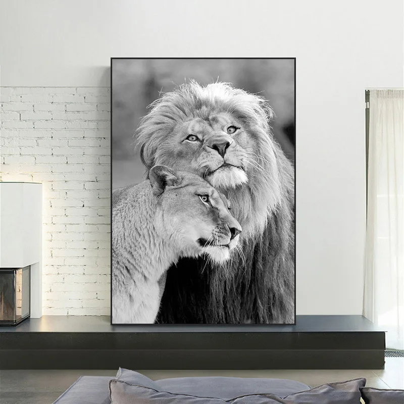 African Wild Lions Lover Canvas Paintings on the Wall Art Lions Poster And Prints Black And White Animals Art Pictures Cuadros
African Wild Lions Lover Canvas Paintings on the Wall Art Lions Poster And Prints Black And White Animals Art Pictures Cuadros