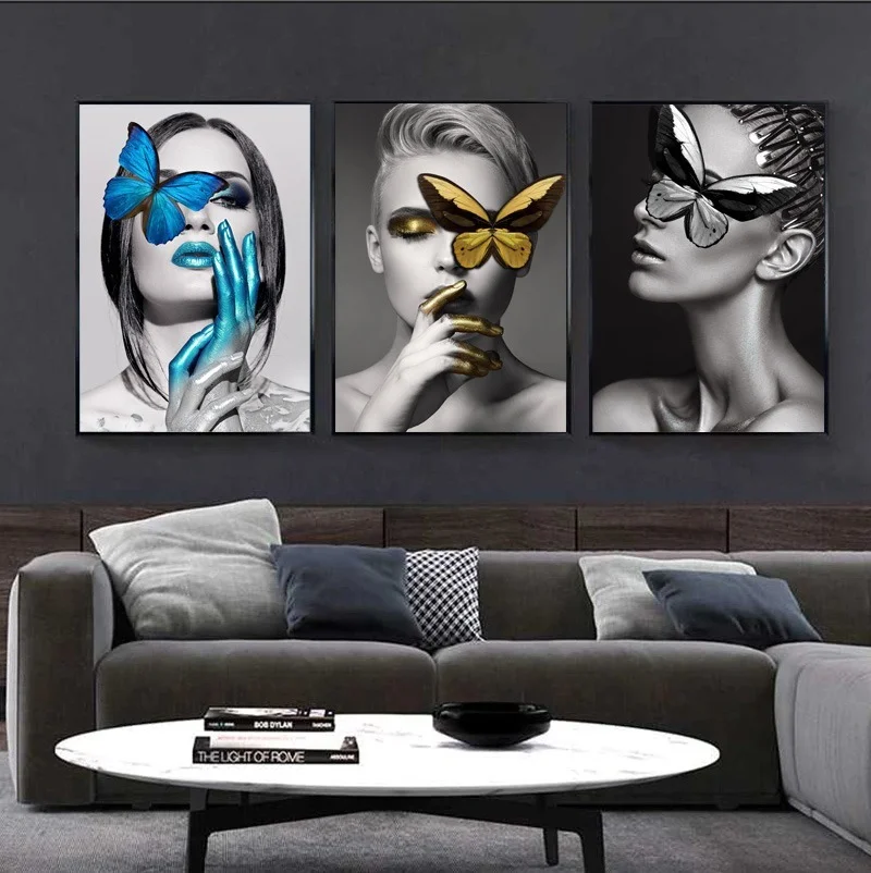 Butterfly Woman Nordic Modern Abstract Canvas Wall Art Print Poster Picture Decorative Painting Living Room Home Decor
Butterfly Woman Nordic Modern Abstract Canvas Wall Art Print Poster Picture Decorative Painting Living Room Home Decor