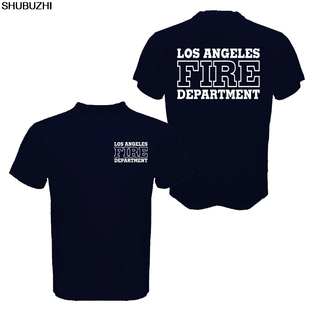 

Los Angeles Fire Department T Shirt men Search and Rescue San Andreas Movie casual 100% cotton tee summer euro size