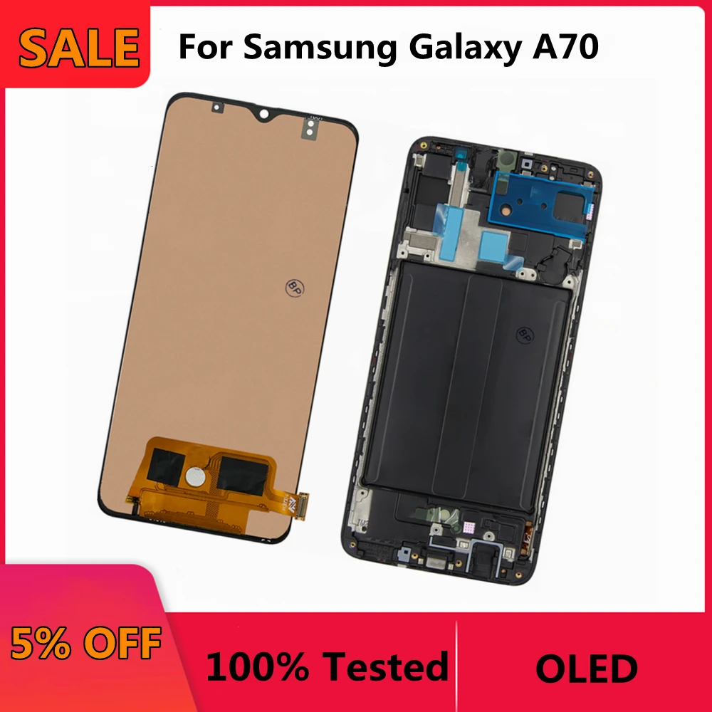 High Quality OLED For Samsung Galaxy A70 LCD Display For Samsung SM-A705FN/DS LCD Touch Screen Display With Frame Assembly
High Quality OLED For Samsung Galaxy A70 LCD Display For Samsung SM-A705FN/DS LCD Touch Screen Display With Frame Assembly