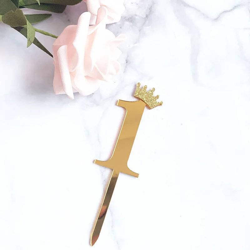 Number Cake Topper Gold Crown Acrylic 0-9 Digital Birthday Party Cake Insert Cake Decoration Wedding Cakes Dessert Decor
Number Cake Topper Gold Crown Acrylic 0-9 Digital Birthday Party Cake Insert Cake Decoration Wedding Cakes Dessert Decor