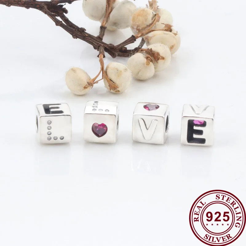 Original 925 Sterling Silver Bead Creative Love Dice Shaped Love Beads Fit Pandora Women Bracelet & Necklace Diy Jewelry
Original 925 Sterling Silver Bead Creative Love Dice Shaped Love Beads Fit Pandora Women Bracelet & Necklace Diy Jewelry